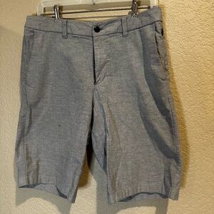 lululemon athletica Gray Flat Front Men Shorts